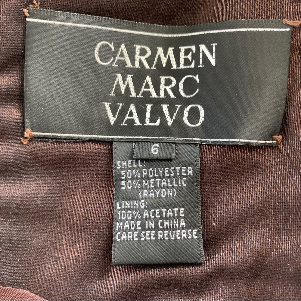 Y2K Carmen Marc Valvo Sequin Evening Top - Picture 3 of 4